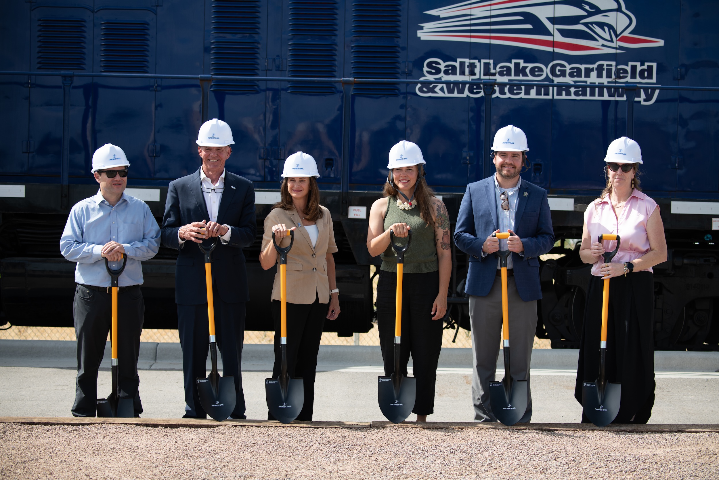 Featured image for “Utah DOT and Patriot Rail’s Salt Lake Garfield & Western Railway Break Ground on New West Interchange ”