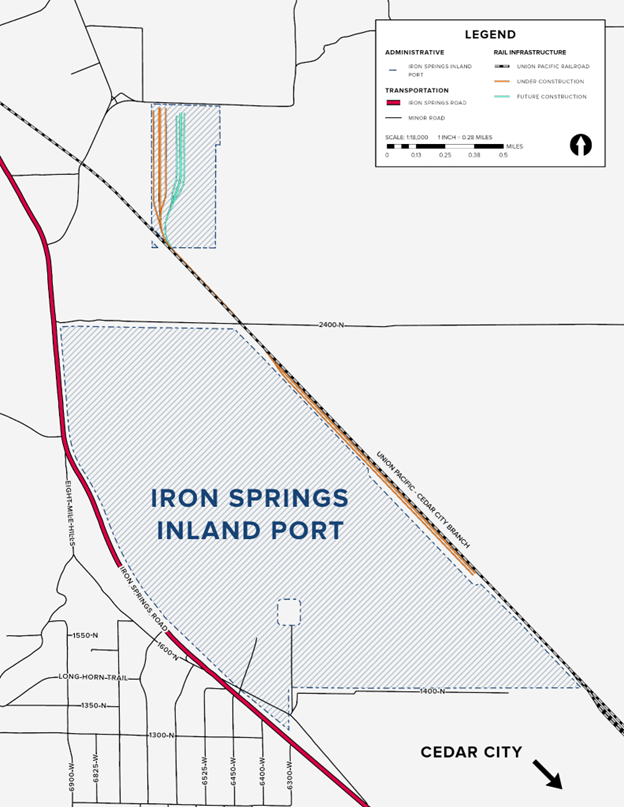 Iron Springs Inland Port Map