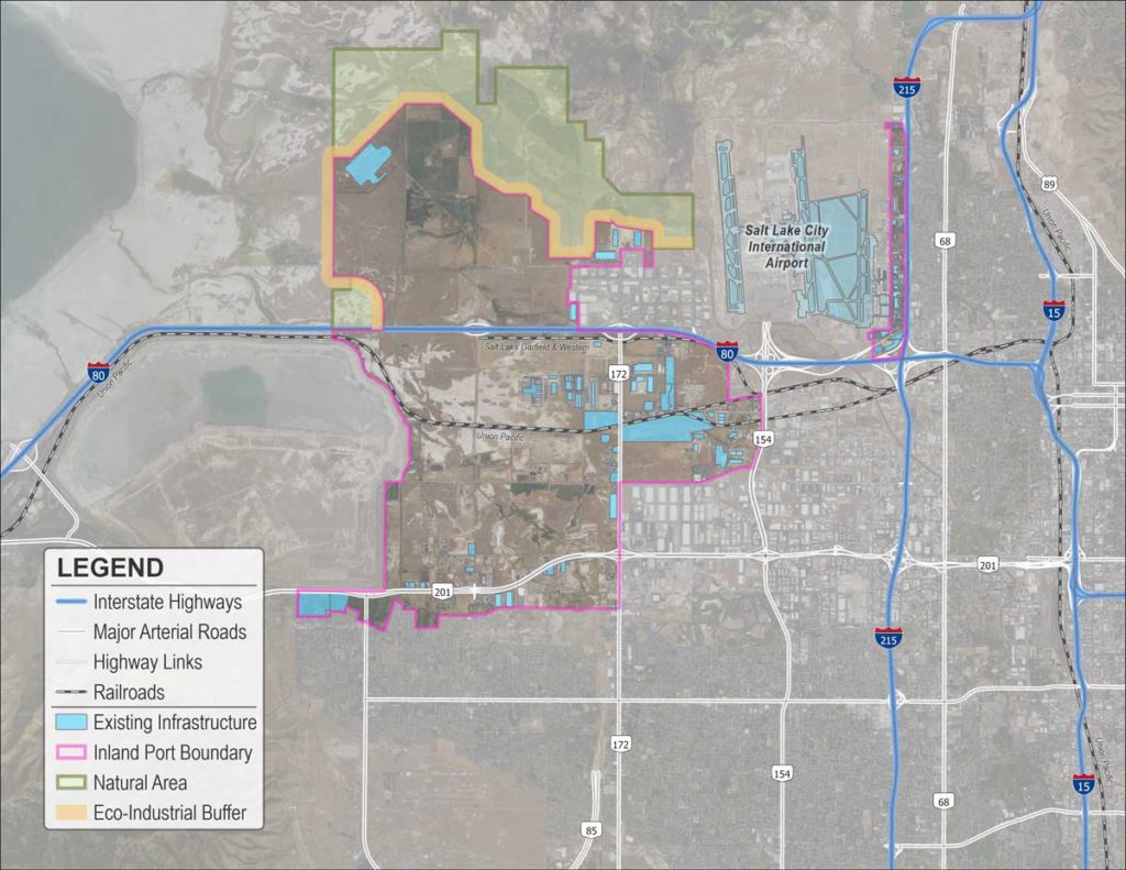 Salt Lake City Boundary Map Maps | Utah Inland Port Authority